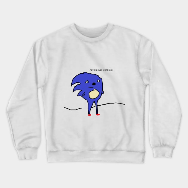 sanic hegehog meme [Sonic Parody] Crewneck Sweatshirt by ThisOnAShirt